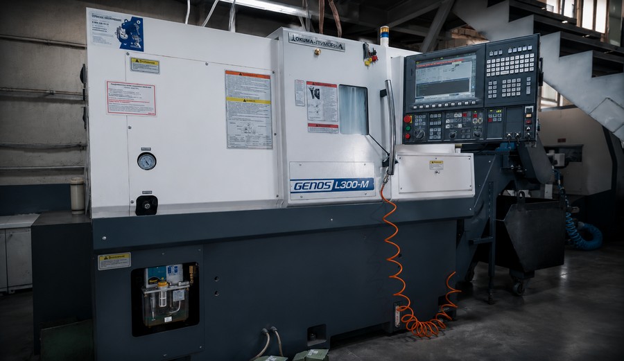 Токарный обрабатывающий центр OKUMA GENOS L300-M с ЧПУ