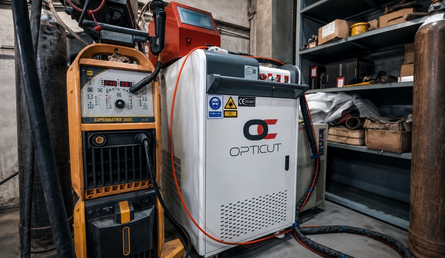 Сварочный участок HUGONG Supermatrix и OPTICUT PRO 1500W для сварки металла